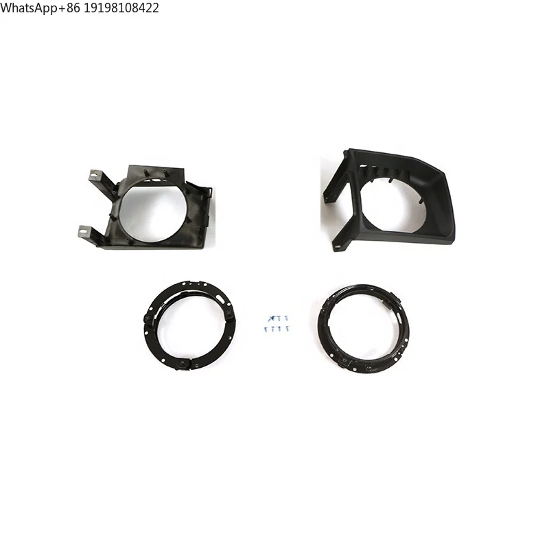 Auto Other Exterior Accessories Car Head Lamp Headlights  Brackets Set Plastic Iron Rings Fit for PAJERO V33 V43 1991-1999