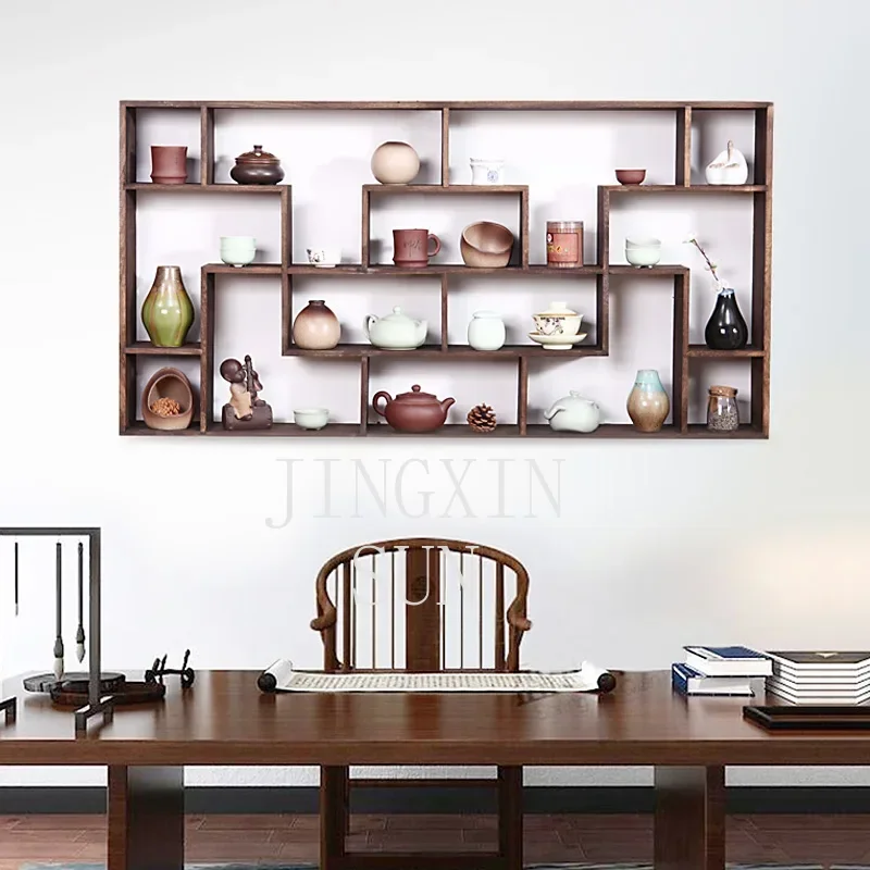 Burnt Paulownia Wood Teapot Shelf Tea Trays Size 85x44x11cm Wood Rack Tea Saucer Chinese Teacup Collection Crafts Display Tray