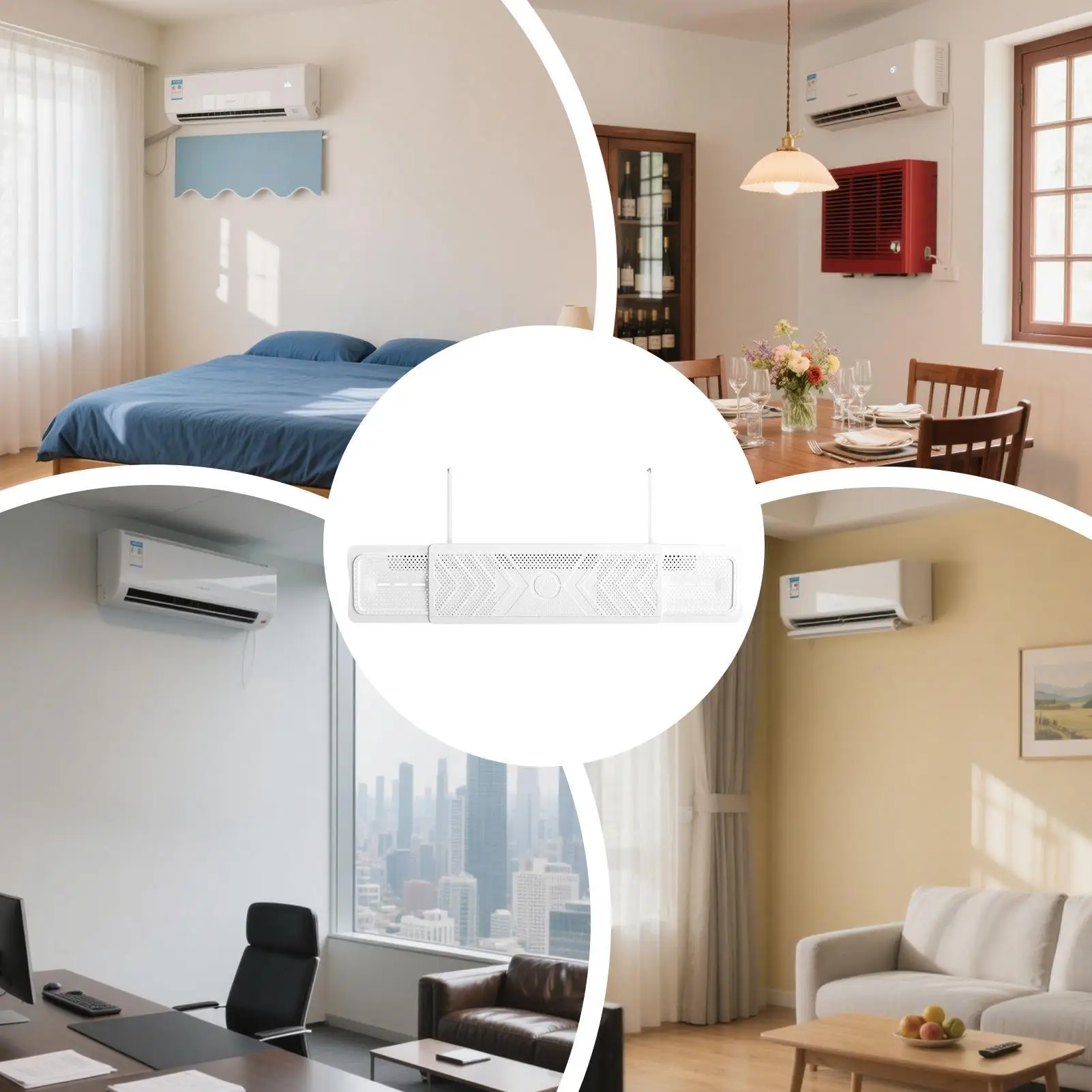 

Лобовое стекло для кондиционирования воздуха, защита от прямого обдува, регулируемая настенная перегородка для выхода воздуха 60–94 см, направляющая для холодного воздуха