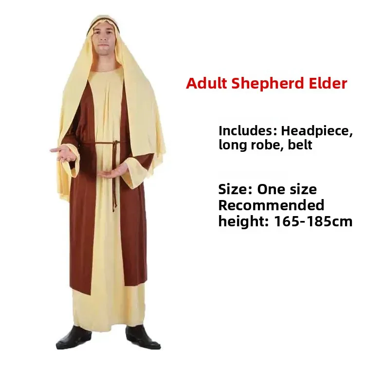 ชุดคอสตูมผู้ใหญ่สำหรับวันฮาโลวีน ชุดเจ้าชายดูไบ ชุดเจ้าชายกาตาร์ ชุดประจำชาติตะวันออกกลาง ชุดสำหรับงานเทศกาล