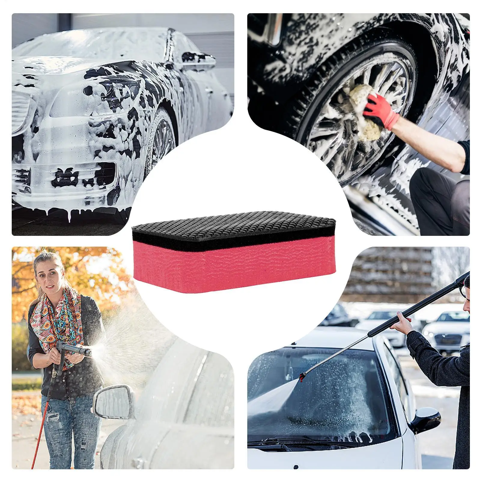 Car Clay Bar Sponge Car Detailing Clay Contaminant Eraser Car Cleaning And Wiping Sponge For Removing Paint Grime Debris