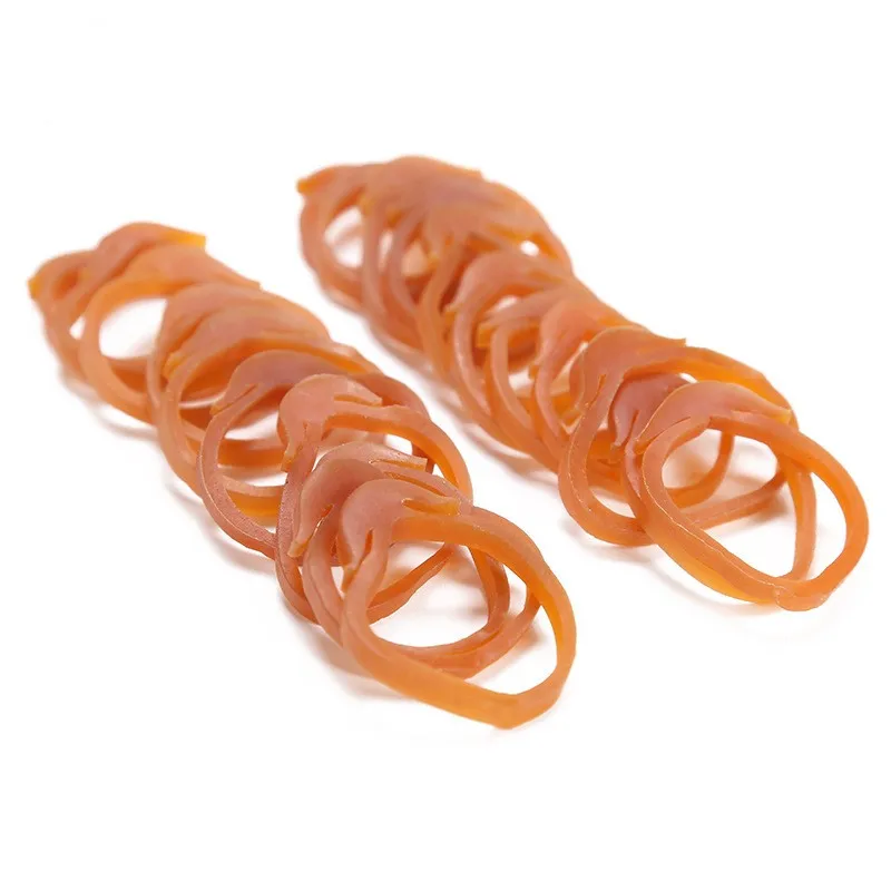 100 Pcs Diameter 25 mm Hook-shaped Cowhide Tendon Strong Elastic Rubber Bands For School Industrial Special Purpose