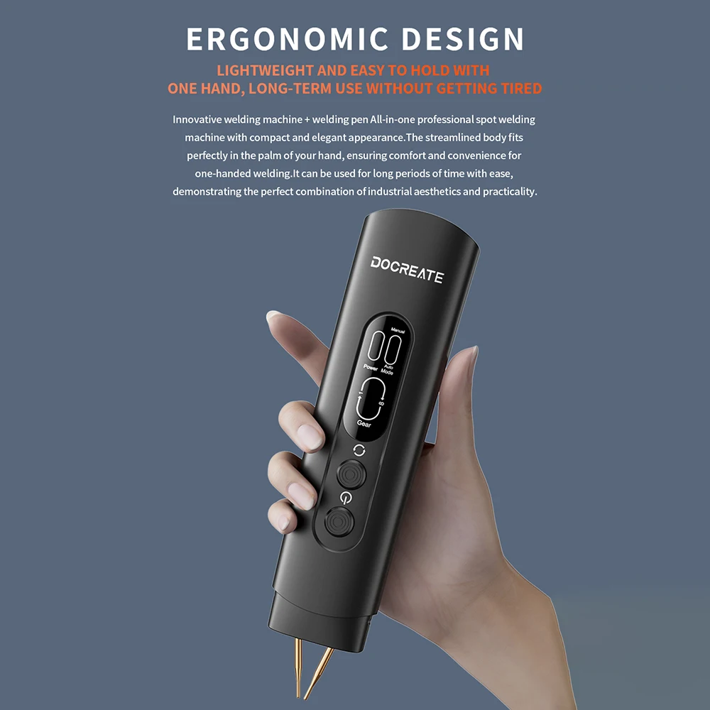 8 Levels Adjustable Spot Welder Portable Handheld Spot Welding Machine Energy Storage Spot Welding DIY for 18650 Battery