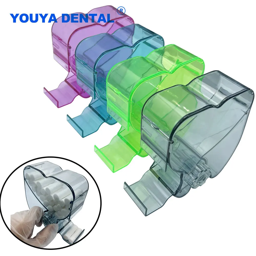 

1pcs Cotton Roll Dispenser Dental Rotary Type Cotton Holder Boxes Orthodontic Odontologia Cotton Roll Storage Dentist Clinic