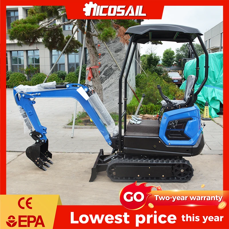 

1.2 Ton Mini Excavator Small Digging Machine Approved Mini Digger for Landscaping Orchard Household Farm Construction Customizab
