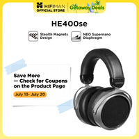 HIFIMAN HE400SE Stealth Magnets Over-Ear Open-Back Full-Size Planar Magnetic Wired Headphones