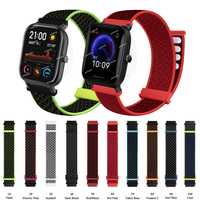 20mm Nylon Loop Bracelet Band For Amazfit Bip S Lite/Bip U Pro Smart Watch Sport Band Strap For Amazfit GTR 42mm/Neo/GTS Correa