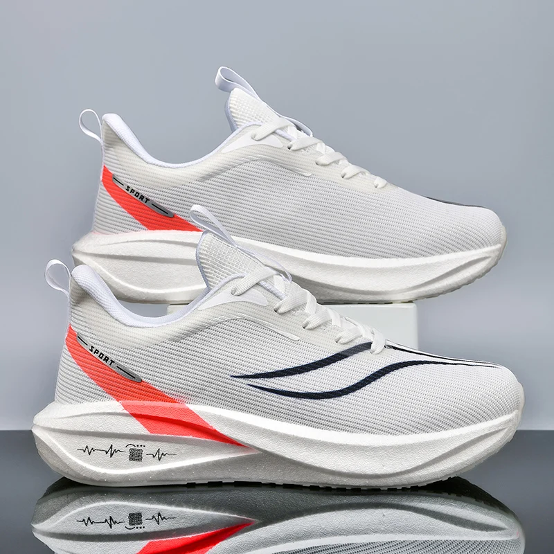 

2025 New Autumn Men's Shoes - Breathable Mesh Running Shoes, Cushioned Carbon Plate Speed Training, Anti-Slip Durable Hiking Sho
