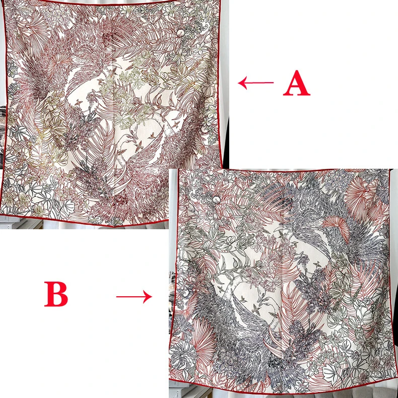 

ab Sided Print Winter Small Scarf 65CM Luxury Designers Square Bandanas Women Clothing Bag Accessories Christmas Mother Gift