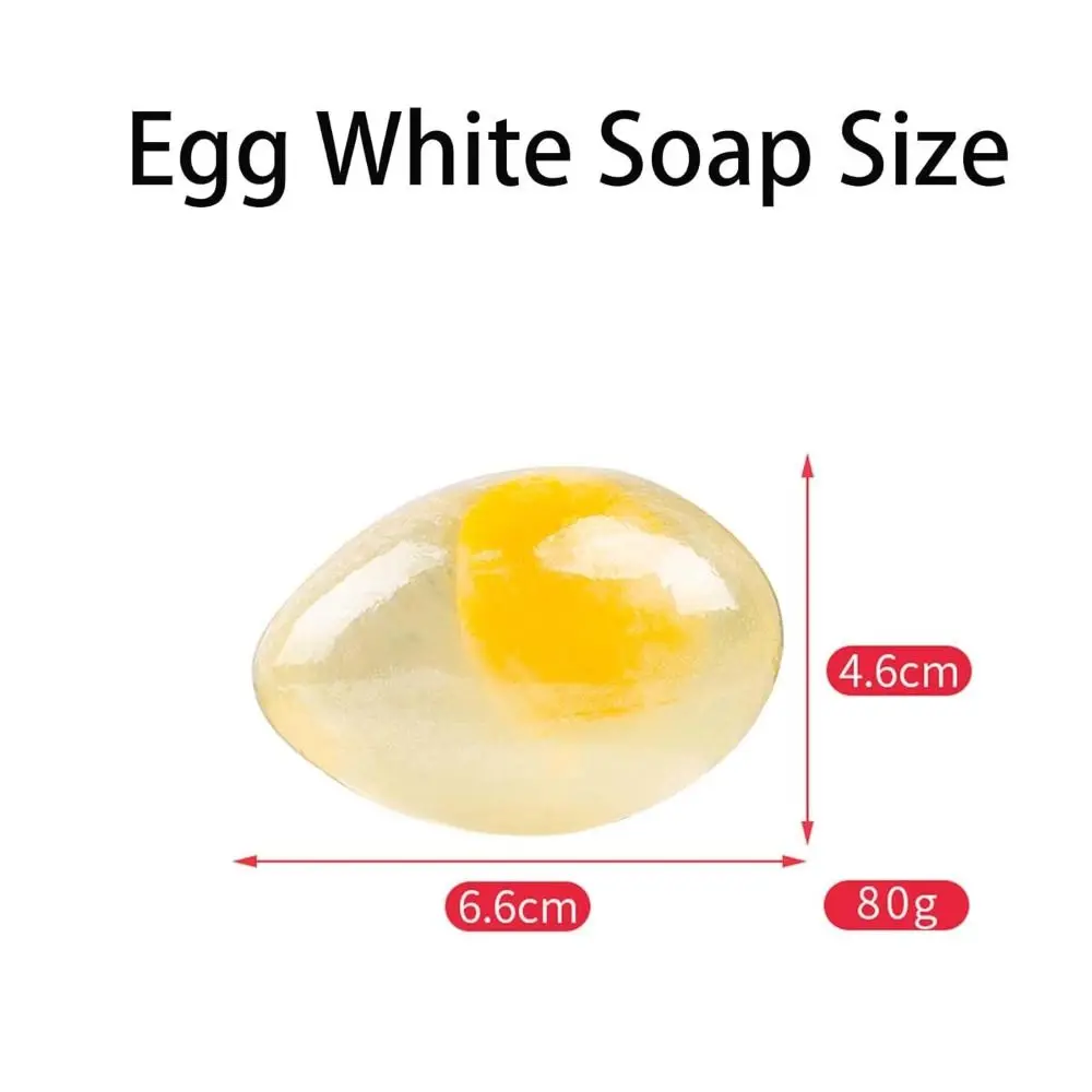 صابون أبيض على شكل بيضة جديدة مع شبكة نفطة، صابون الوجه الأبيض، مكونات طبيعية معطرة، صابون حمام للوجه #5