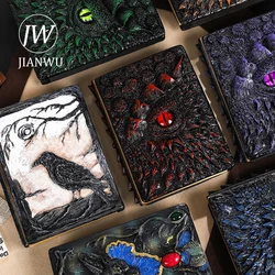 JIANWU A5 Dragon Book Series Vintage Dark Eyes Resin Blank Inner Pages Material Notebook Creative Student Supplies Stationery