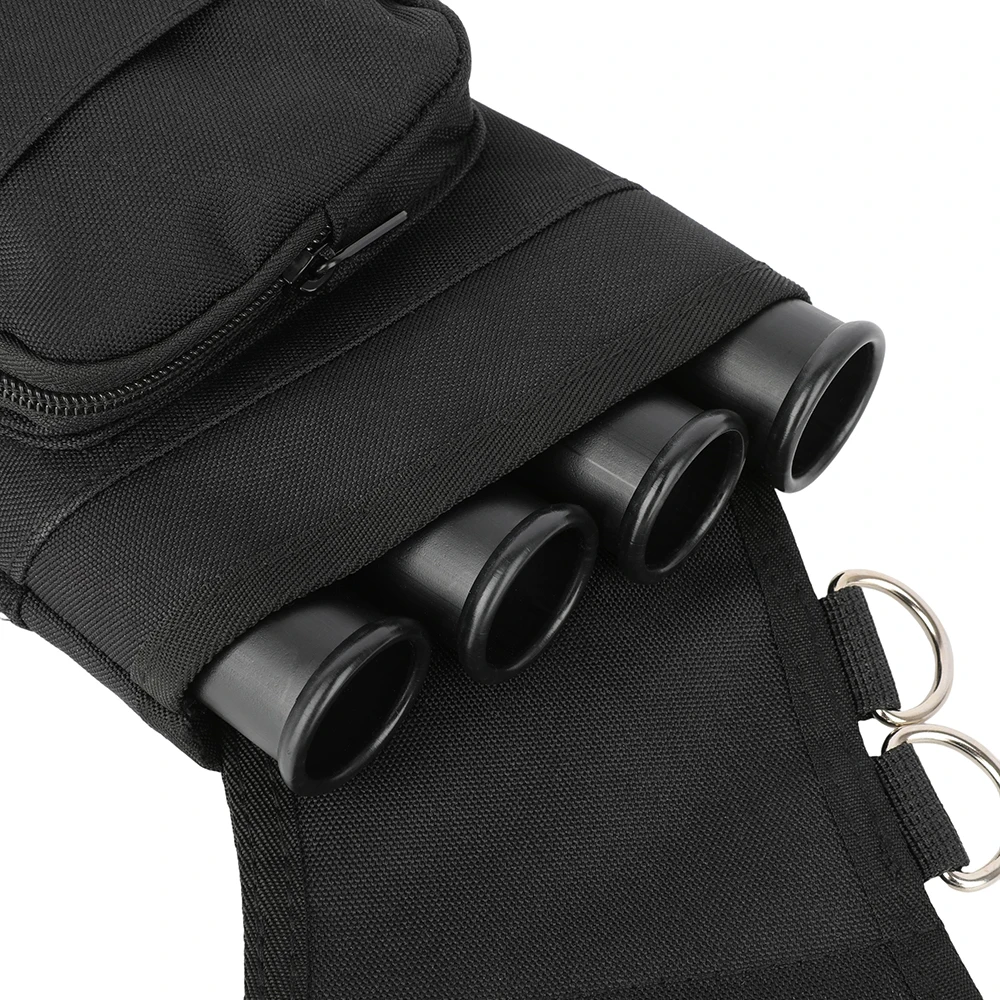 1 PC ยิงธนู Arrow Quiver 4 หลอดซ้ายมือ Arrow กระเป๋าไนลอนเอว Arrow สําหรับโบว์การล่าสัตว์เป้าหมายเกมยิง