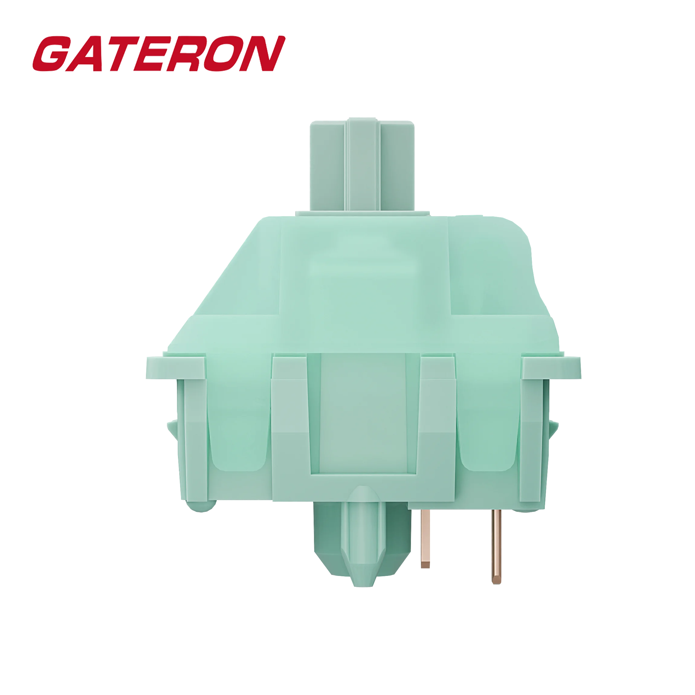 GATERON Mint Dual-Stage Spring Switches สําหรับแป้นพิมพ์ MX Mechanical, 5-Pin Linear/55gf/โรงงาน Pre-lubed/SMD LED Switches