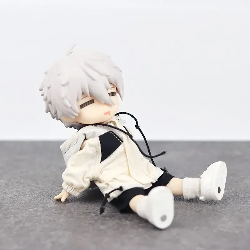 ตุ๊กตาขยับแขนขาได้เคลื่อนย้ายได้ตุ๊กตาตุ๊กตา Ob11 nagi Seishiro BJD ที่ล็อคสีน้ำเงินตุ๊กตาพลาสติกพีวีซีรูปปั้นรูปปั้นทั้งชุดของขวัญของสะสม