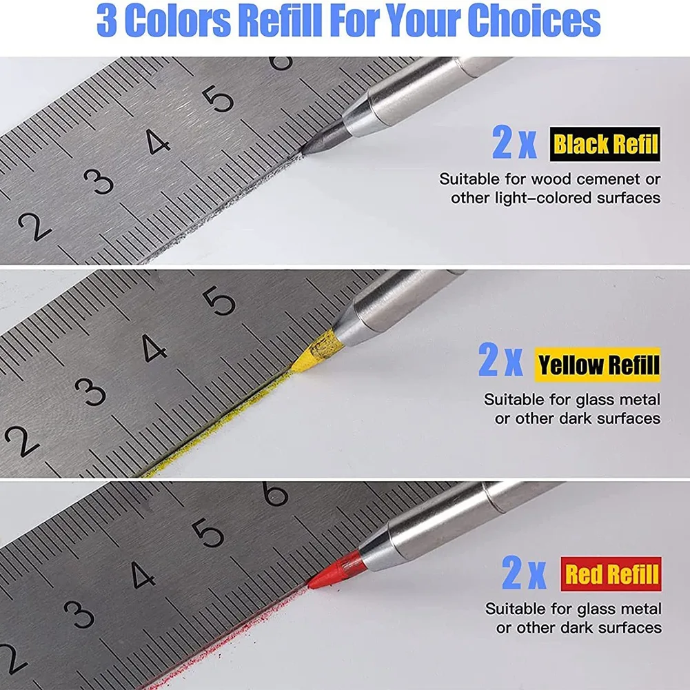 Multifunctional Scribing Tools Construction Pencil Scoring Tools Contour Gauge Marking Tools Mechanical Pencil Pack of 5