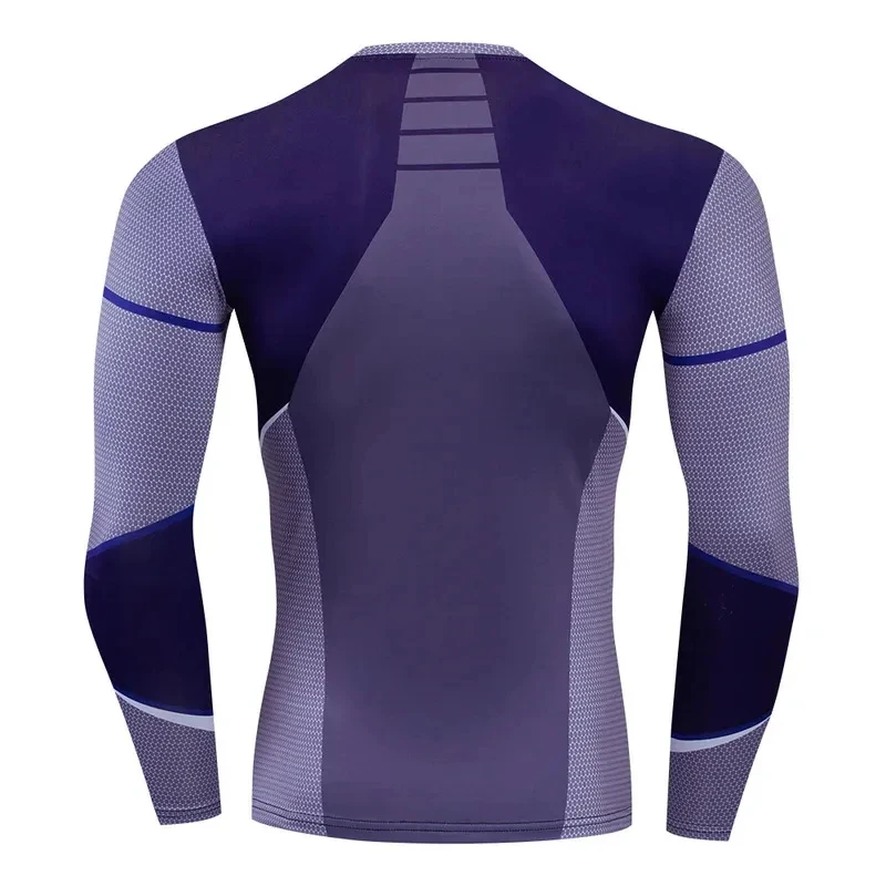 Moives Uncanny X- Cosplay Quicksilver Same Tights Fitness Sports Quick-drying Tops Halloween Superheroes Men's Costumes FD1;6 - view 2