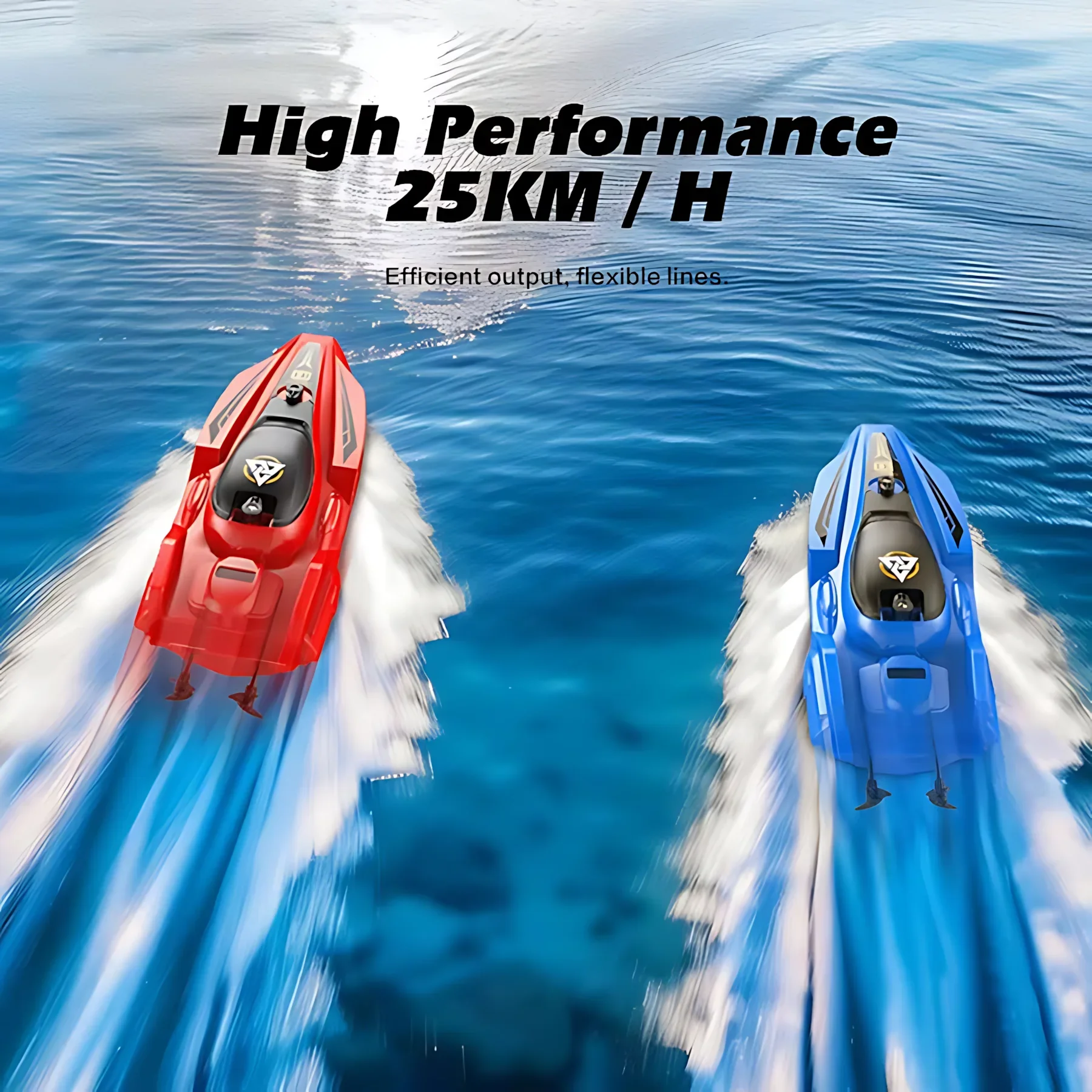 

2.4G 25Km/h High Speed ​​Mini RC Boat - Dual Motor Waterproof RC Speedboat for Pools and Lakes, Suitable for Kids and Adults