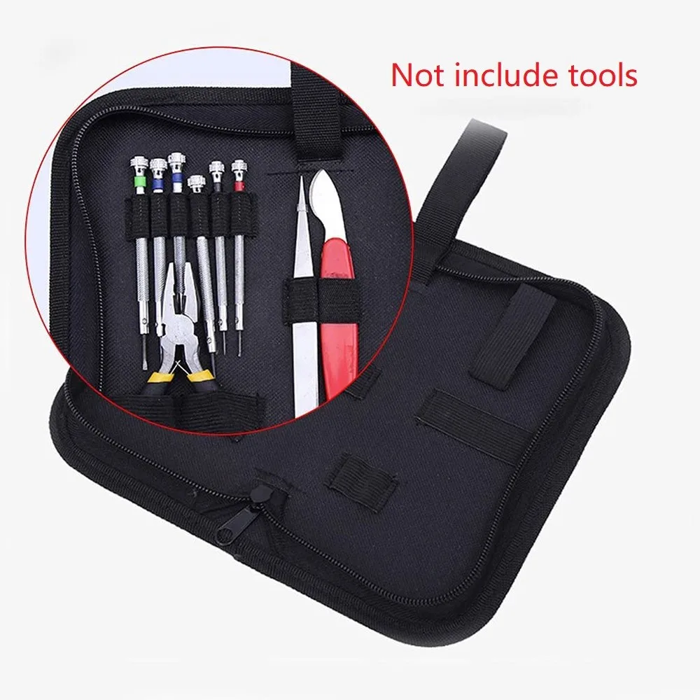 Bolsa de almacenamiento de herramientas, kit de herramientas de tela Oxford, bolsa con tornillos, Kit de reparación de Hardware, bolso, bolsa de