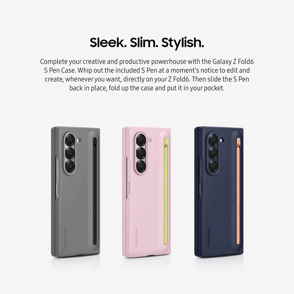 Oryginalne etui składane do Samsung Galaxy Z Fold 6 Liquid Silicone Elastic Pen z S Pen Shockproof Hard Shell EF-OF95P — zdjęcie produktu 6