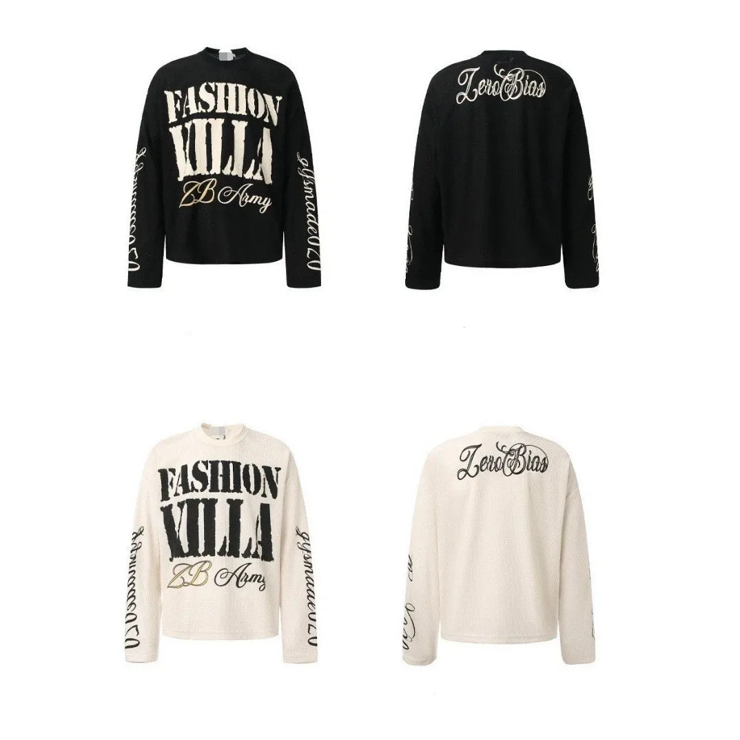 New 2026 Autumn College Style Long Sleeve Hoodie Unisex Gothic American Letter Street Fashion Brand Thickened Flocking Fabric