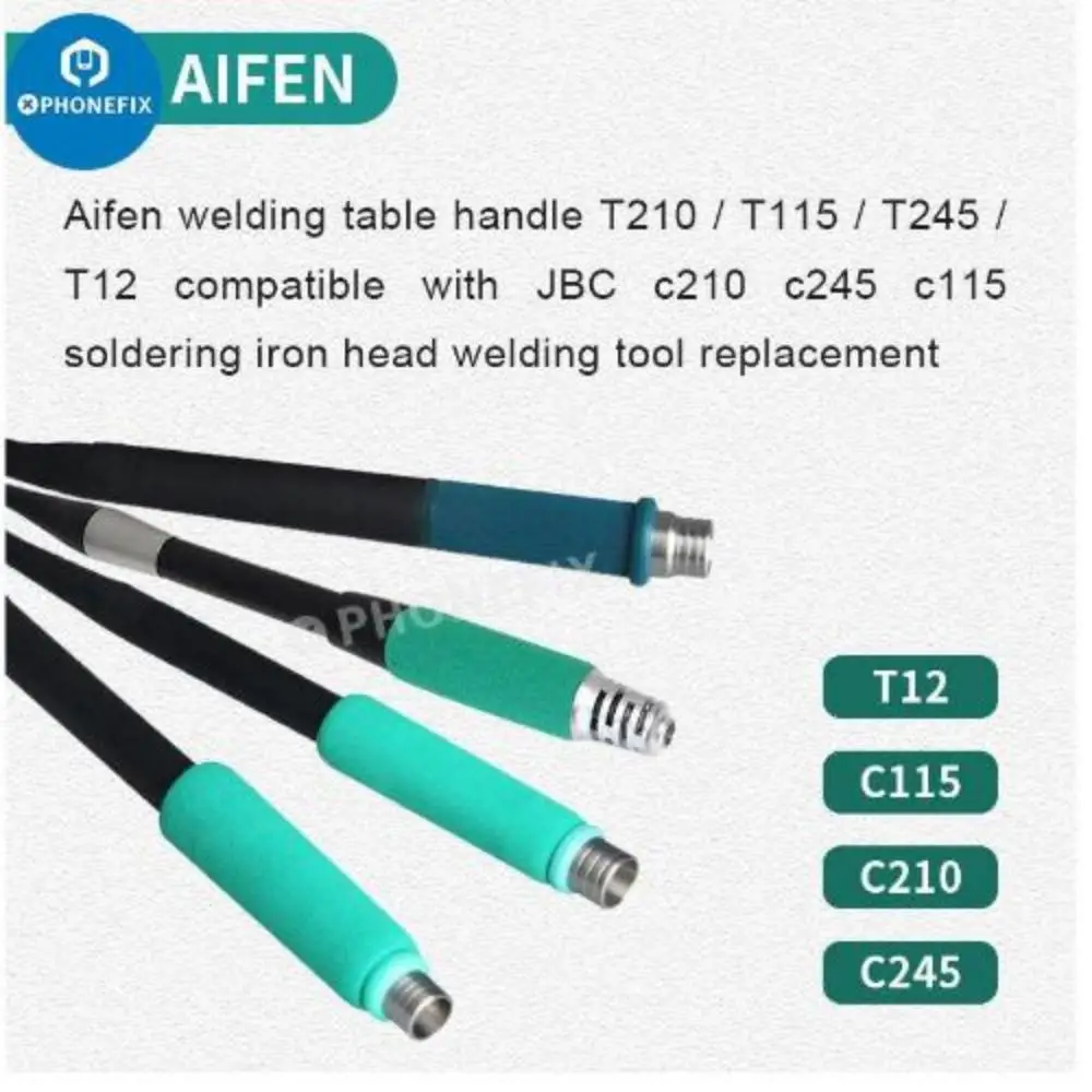 

Sugon Aifen Universal T115 T210 T245 T12 Soldering Iron Tip Handle JBC C210 C245 C115 Sodering Station Replacement Accessories