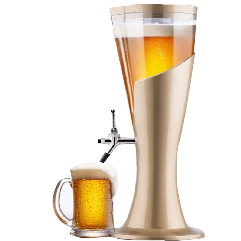 220 v Elektrische 3 Liter Wein Kanone Wein Rack Bier Getränke Maschine Kaltes Getränk Maschinen Saft Container Mit Eiszapfen lichter Party B