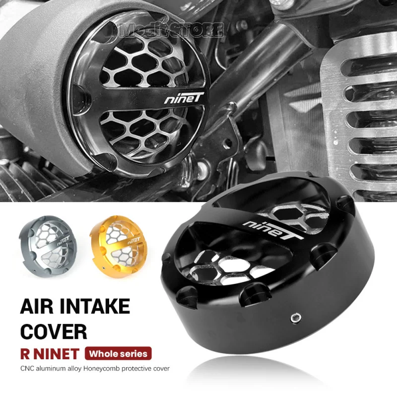 

For BMW R Nine T R9T 2014-2024 Bellmouth Inlet Pipe Covers CNC Air Intake Cover Motorcycle High Flow Filter Mesh Cover Guard