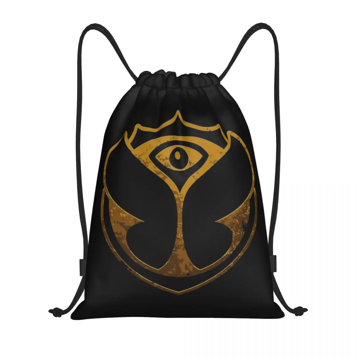 

Tomorrowlands Festival Music Drawstring Bags Sports Backpack Gym Sackpack Water Resistant String Bags for Running