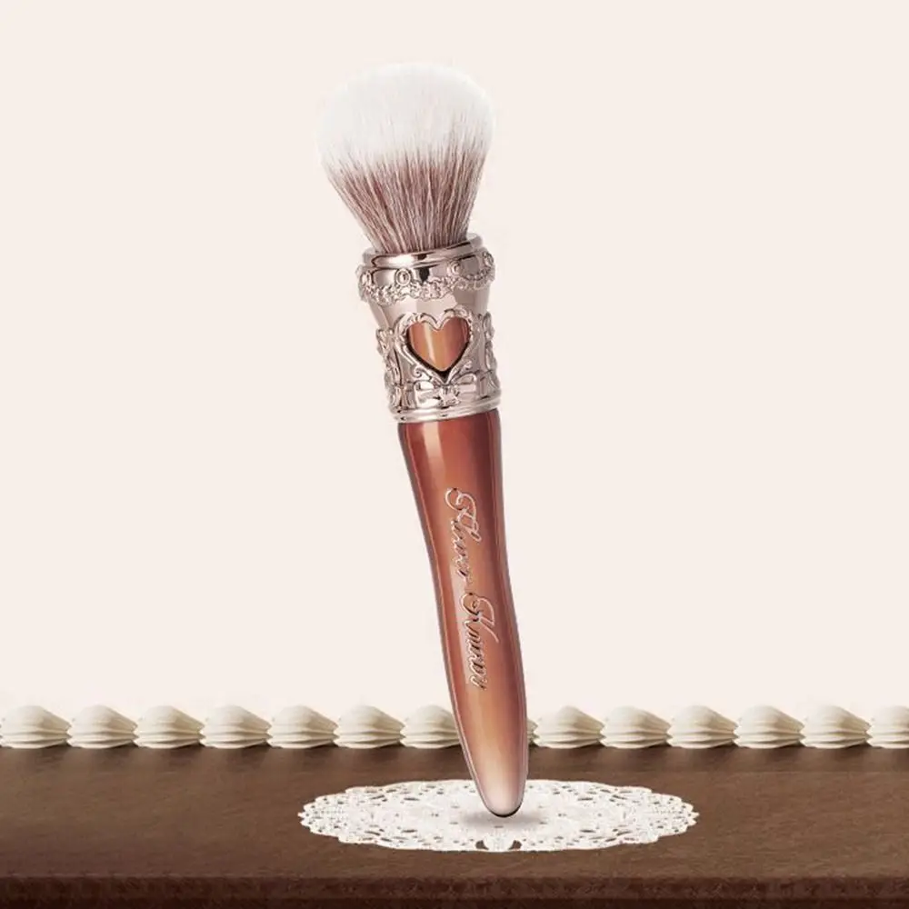 Moda redonda-ponta arredondada blush escova doce sombra pó solto pincéis de maquiagem contos de fadas mistura escova para olhos e rosto