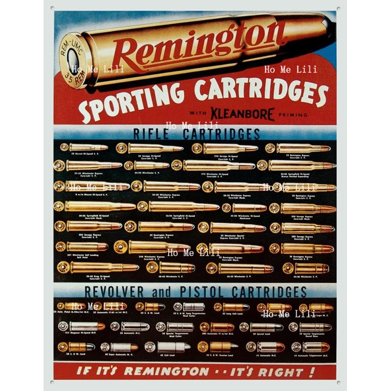 Remington Sporting Cartridges 1001 Metal Sign Wall Decor