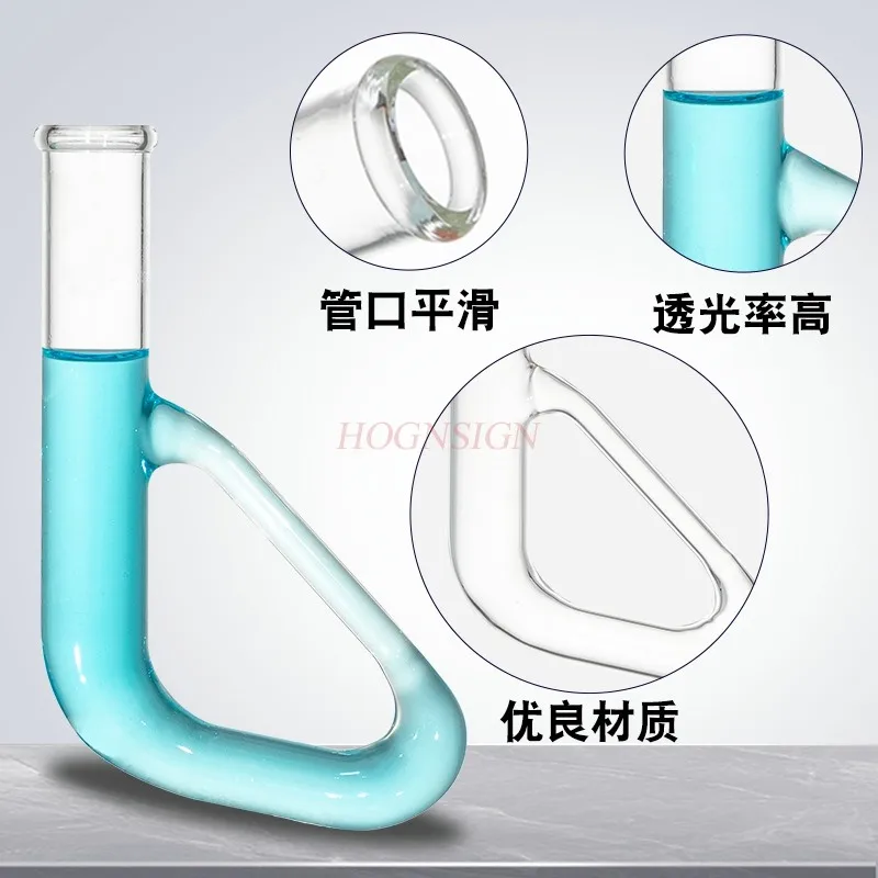 Triangle melting point measuring tube, B-shaped capillary tube, material melting point measuring device, glass instrument