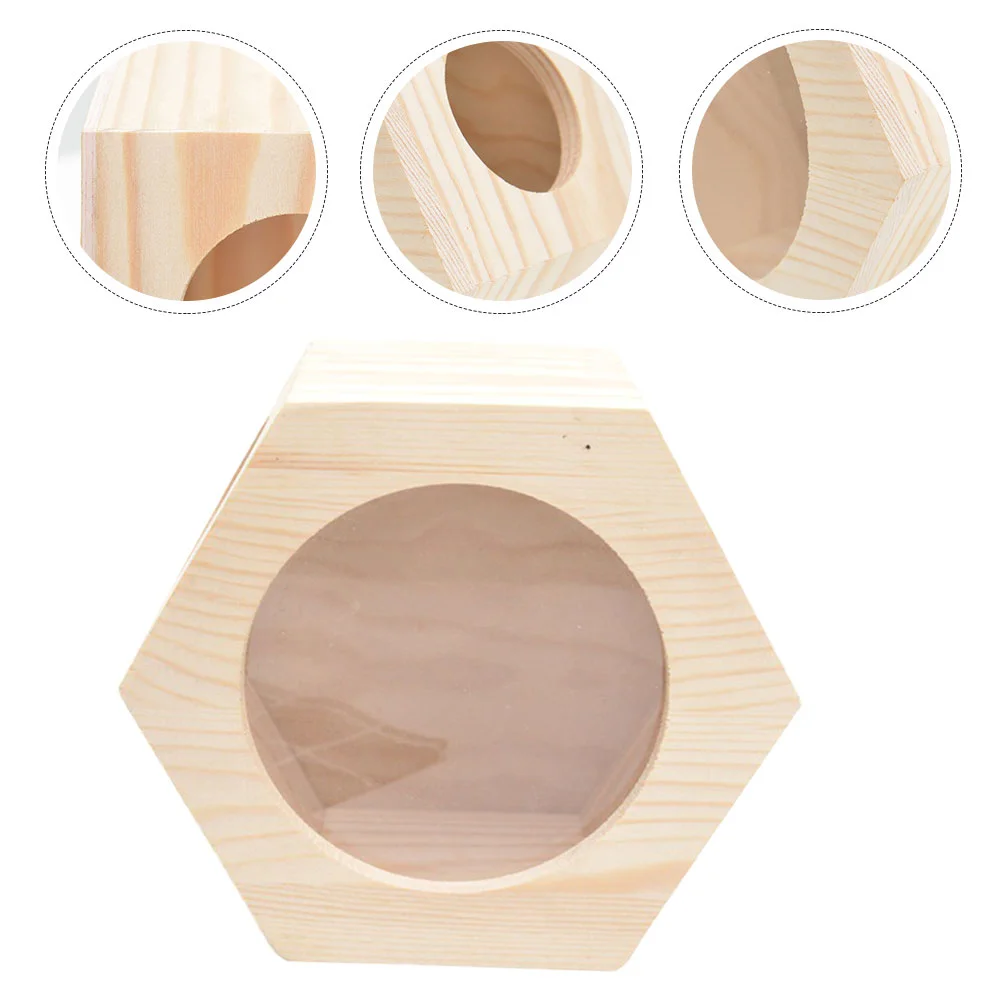 

Hamster Cage Accessories Rat Nest Chinchilla Chalet Home Small Animals Castle Wooden House
