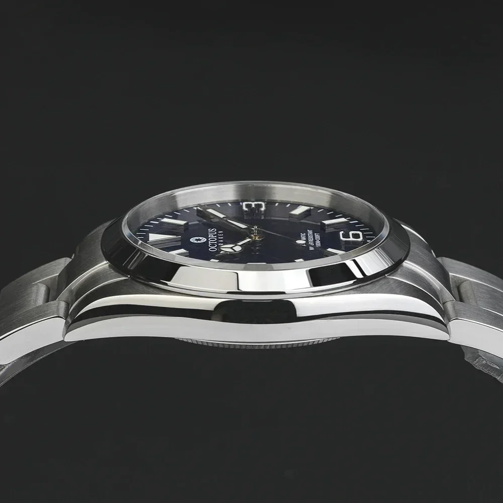 Octopus Kraken Men\'s Automatic Mechanical Watch PT5000 Exploration 36mm Stainless Steel Waterproof 10Bar Sapphire Luminous BWG-9