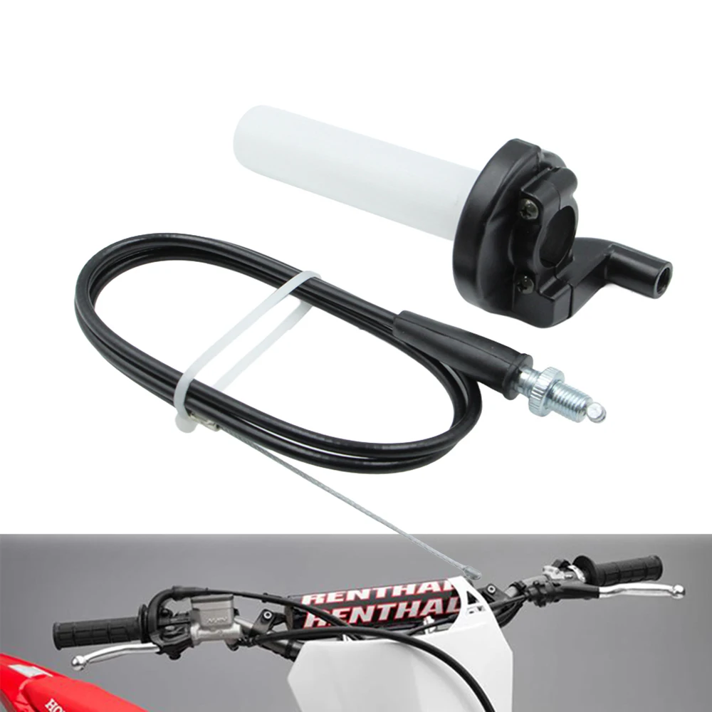 

Motorcycle Twist Throttle Accelerator Grip Tube With Throttle Cable Holder Housing For Motocross Dirt Pit Bike Quad ATV Buggy