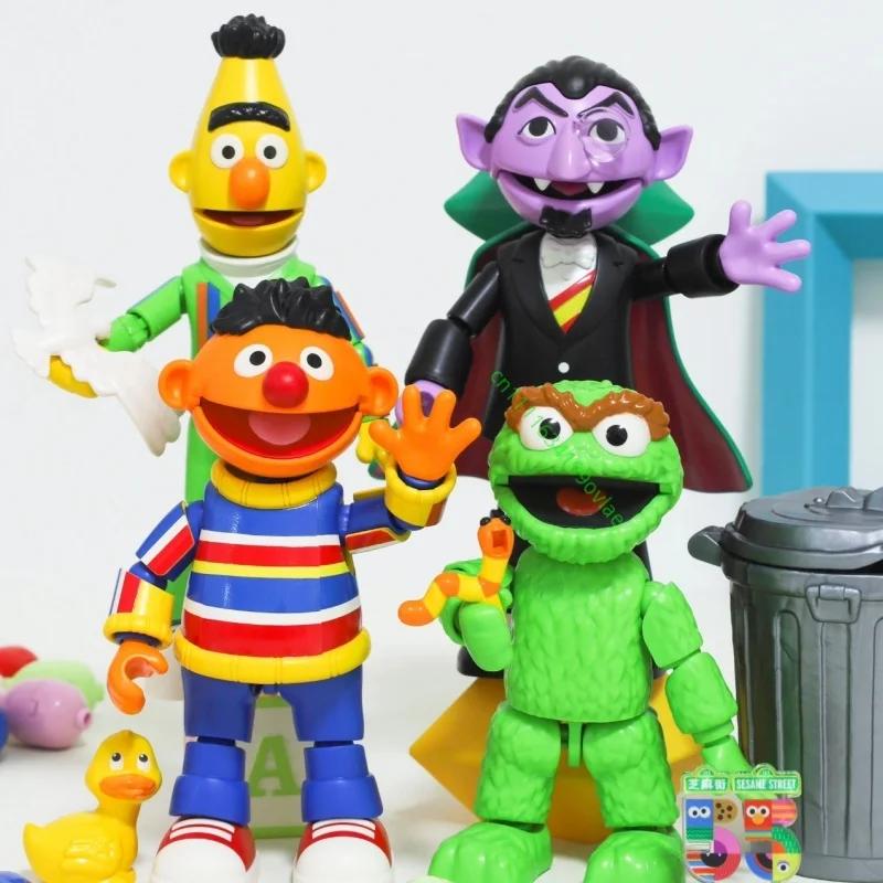 Hot BLOKEES Sesame Street Magic Edition Assembled Figure Elmo Cookie Monster Big Bird Vivid Desktop Hobby Display Decor Gift view 6