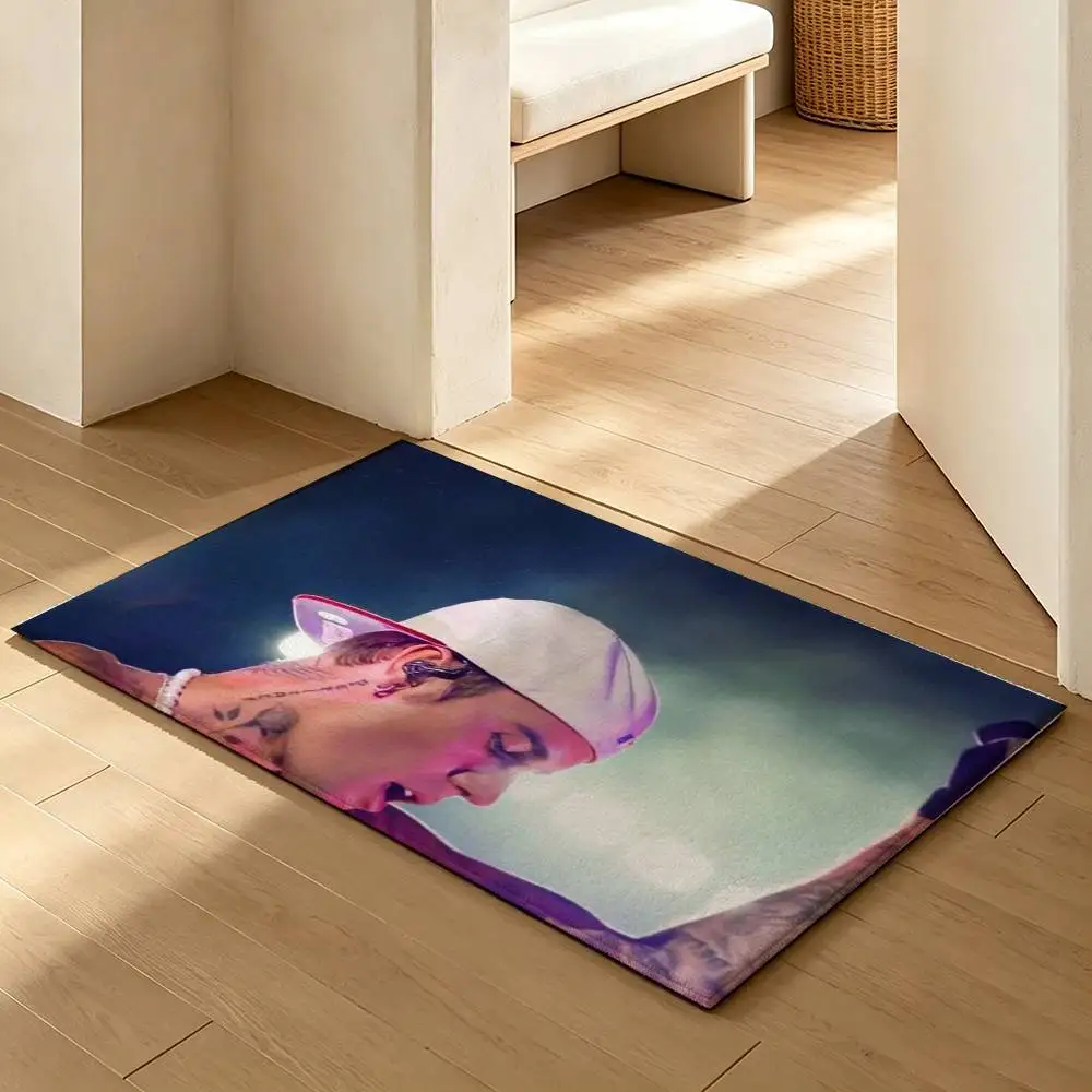 J-Justin S-Singer B-Bieber  Soft Absorbent Decorative Floor Mat for Bathroom Entryway Living Room