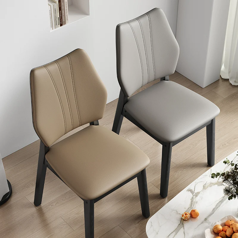 

Relaxing Solid Wood Dresser Modern Dining Chairs Accent Backrest Light Luxury Home High-end Hotel Room Complete Furniture