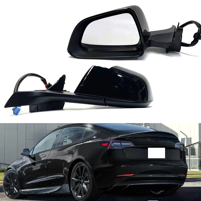

Pop Rear View Reversing Mirror Assembly For Tesla Model 3 2017-2020 Side Rearview Mirror Car Accessories 1592031-00-E 1592032-00