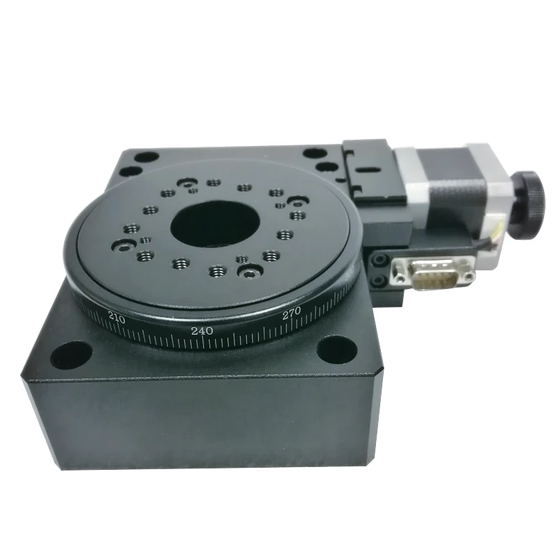 

PX110-100H high-precision electric rotary table 360 degree rotation, worm gear, indexing plate, size 100mm ratio 180:1