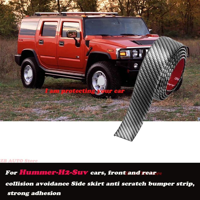 

Strong adhesive bumper strip, front and rear lip side skirts, collision and scratch resistant, suitable For Hummer H2 Suv