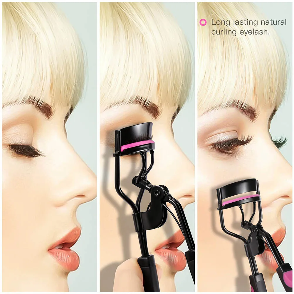 Eyes Makeup Eyelash Curler Professioner Cosmetic Eye Lash Curler With Silicone Refill Pad Curling Lashes Tool