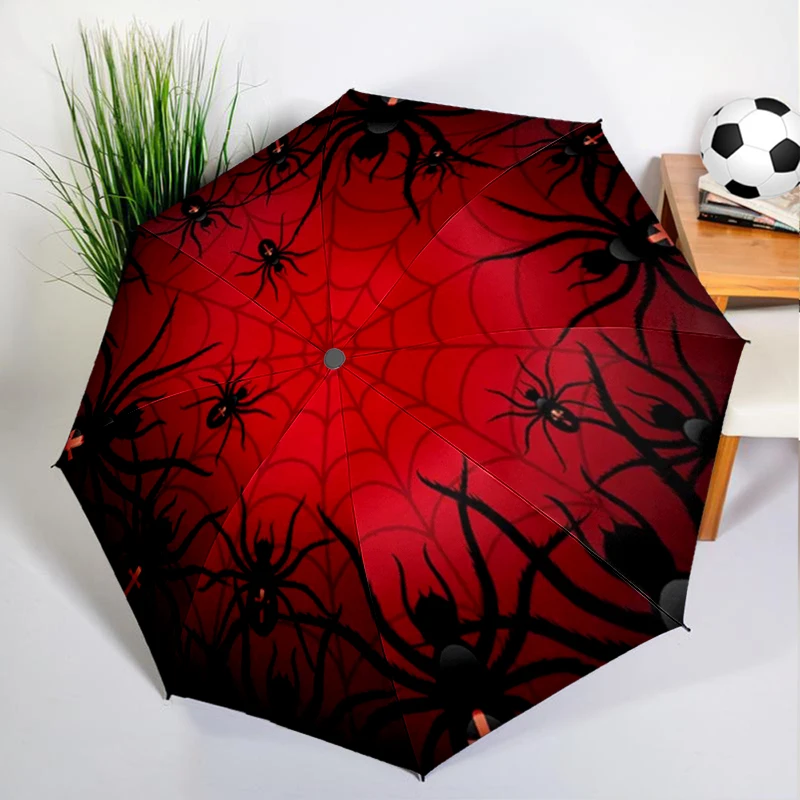1PC Retro Spider Web Umbrella Automatic Open/close, Sturdy Iron Frame & 8-Rib Struct, Umbrella for Women & Men, Christmas Gifts