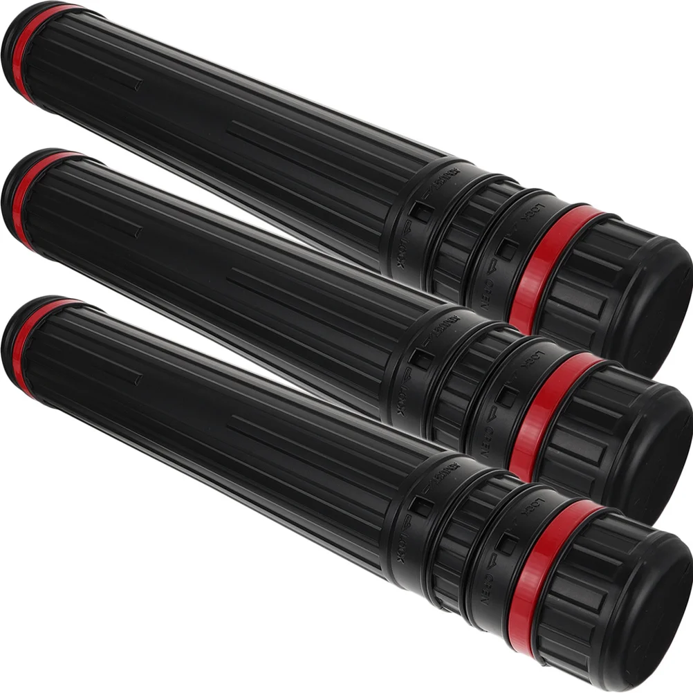 3pcs Telescopic Poster Tube Portable Expandable Art Storage Tube For Drawing Painting Prints Carrier Mailing Organizer Holder