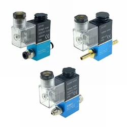 12V 24V 220V Pneumatic Solenoid Valve 2 Position 1/4 Port 2 Way Normally Closed 2V025-08 Air Compressor Magnetic Control Valve