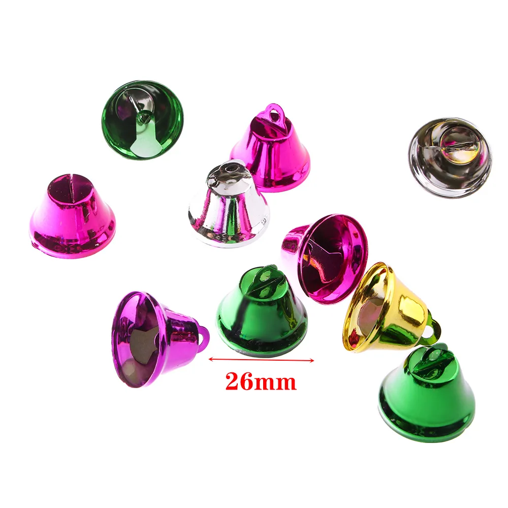 

Креативные красочные украшения для вечеринки, аксессуары для рукоделия, Рождественская елка «сделай сам», маленький колокольчик, Рождественский колокольчик, Рождественский кулон