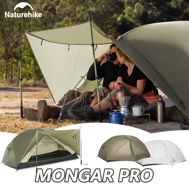 Naturehike Mongar Pro 1, 2, 3, палатка, новинка 2025 года, палатка из нейлона 20D для кемпинга, водонепроницаемая сверхлегкая палатка для альпинизма с навесом Naturehike Mongar Pro 1, 2, 3, палатка, новинка 2025 года, палатка из нейлона 20D для кемпинга, водонепроницаемая сверхлегкая палатка для альпинизма с навесом