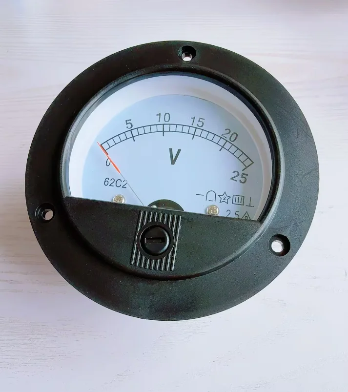 62C2 pointer type voltmeter ammeter meter mechanical header DC50A DC10V 15V 20V 25V 50V
