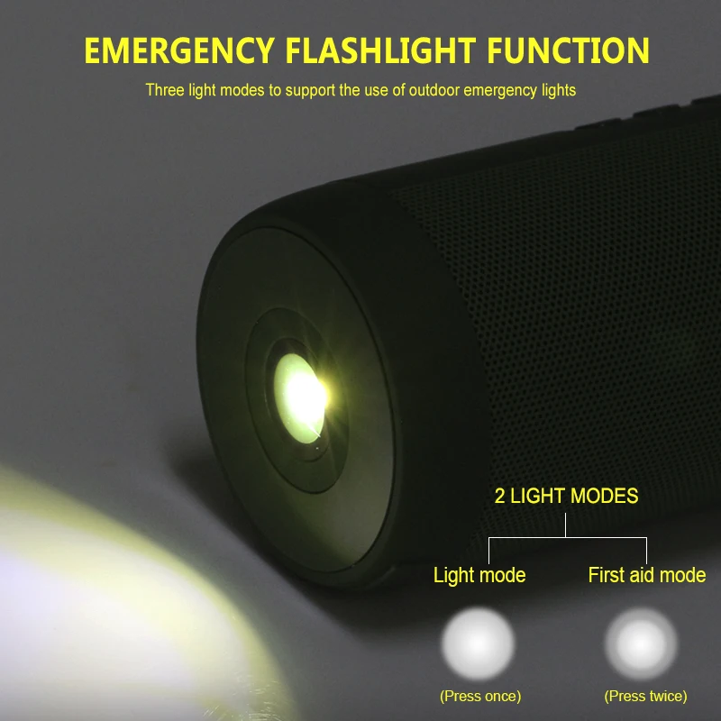 محمول لاسلكي بلوتوث المتكلم ، صندوق عمود صغير ، مكبر الصوت مع ضوء LED ، بطاقة TF ، مشغل موسيقى آيفون ، شاومي ، في الهواء الطلق