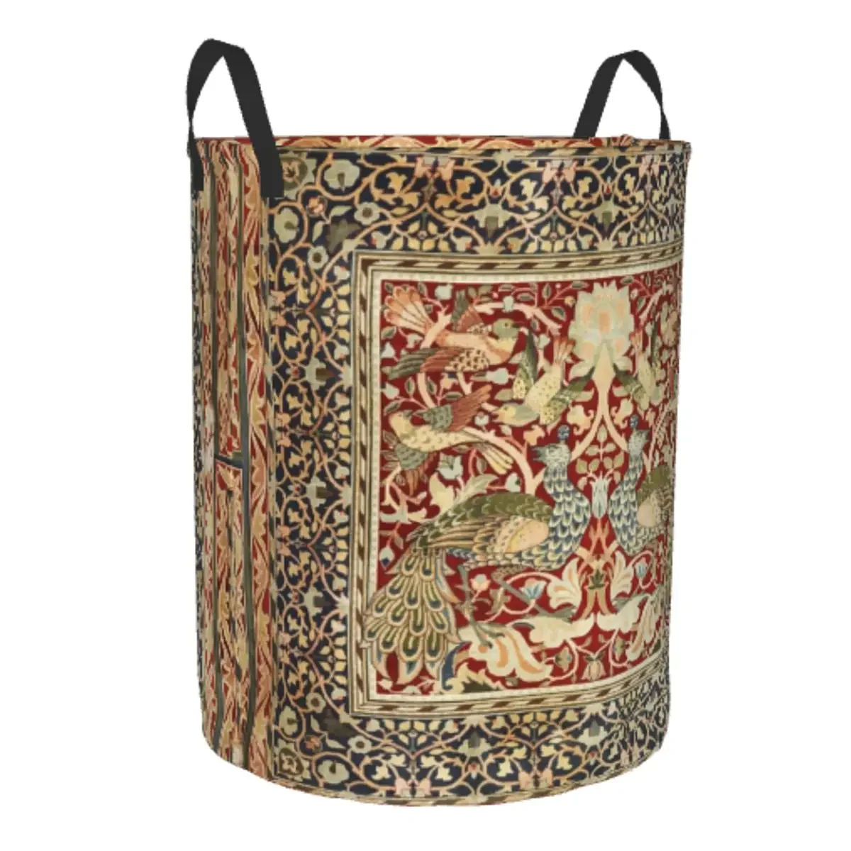 William Morris Vintage Laundry Hamper Large Clothes Storage Basket Floral Textile Pattern Toys Bin Organizer for Boy Girl