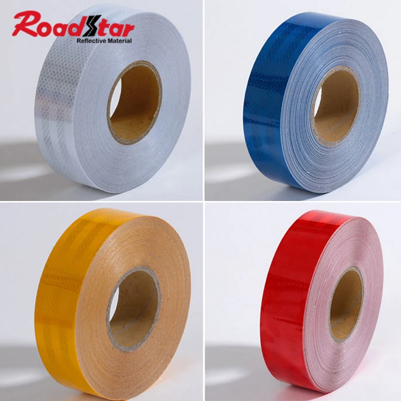 

Roadstar 5cmX3m Car Reflective Material Tape Sticker Automobile Motorcycles Safety Warning Tape Reflective Film Car Stickers